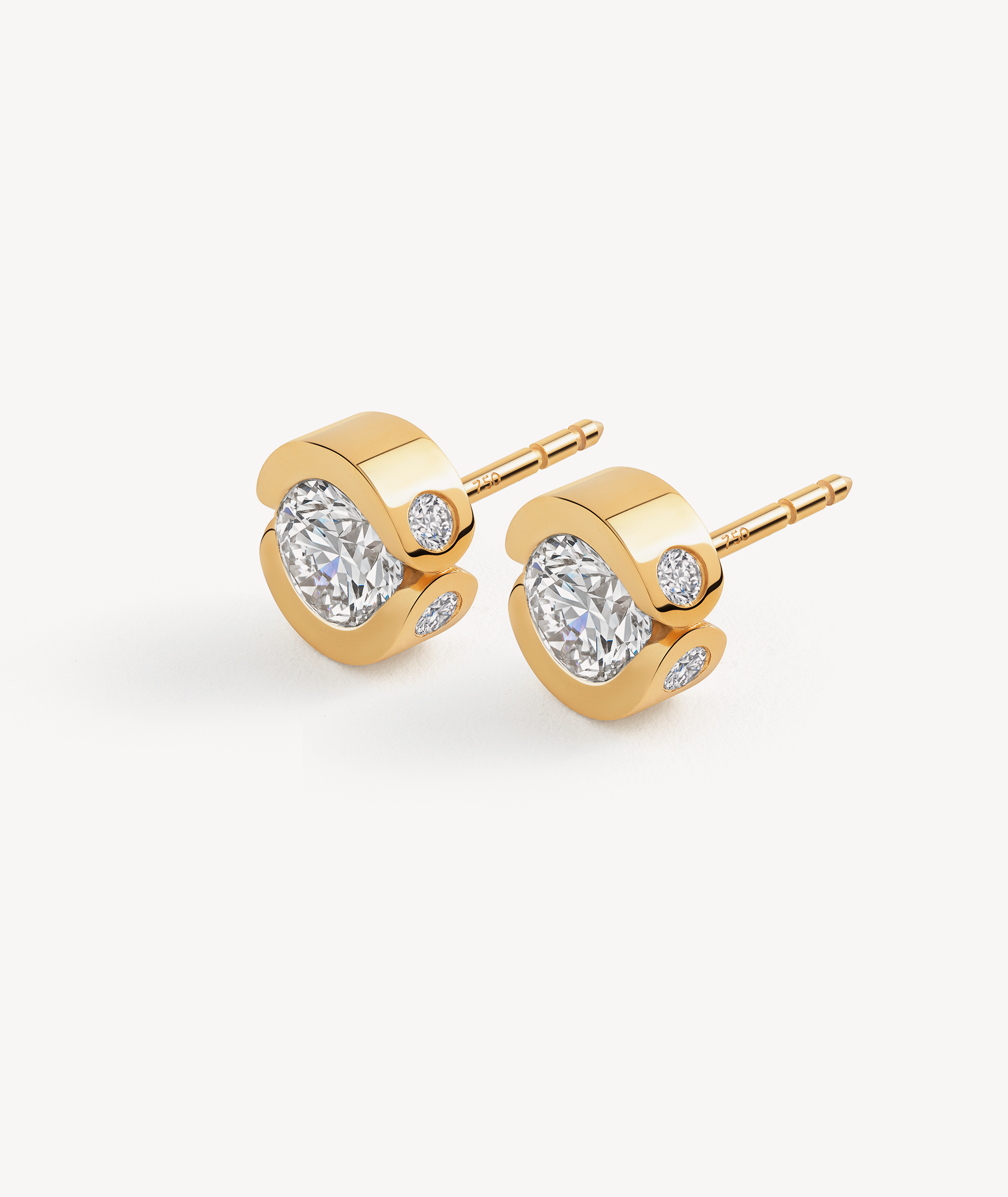 Hinged Diamond Studs