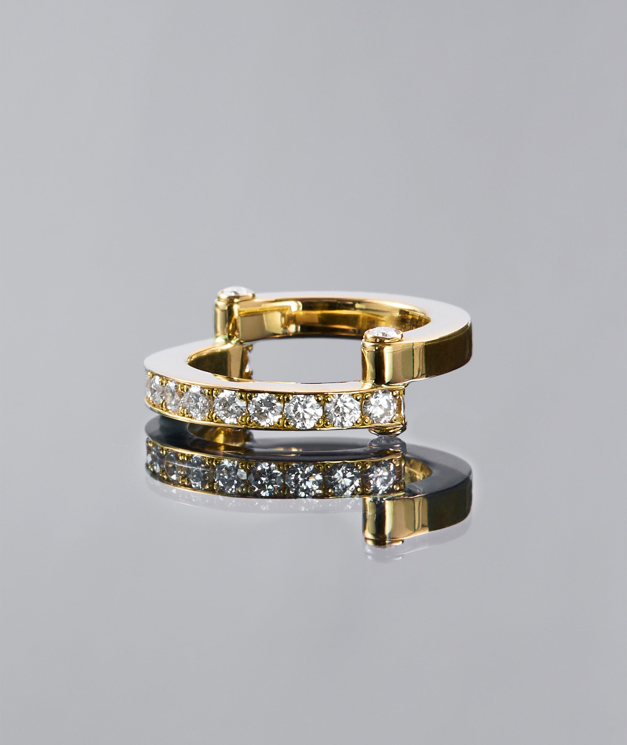 Hinged Pavé Ring